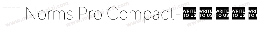 TT Norms Pro Compact字体转换